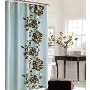 Aqua and Brown Shower Set